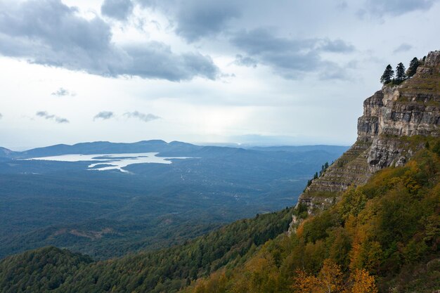 Beautiful landscape of Racha region in Georgia Travel