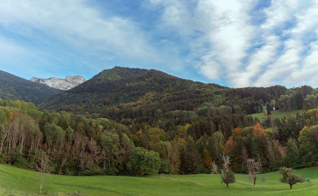Beautiful landscape in Rhone Alpes France