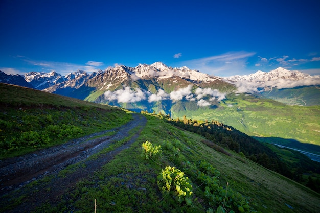 Beautiful landscape of the rocky mountains