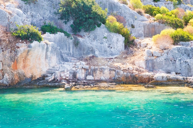 Beautiful landscape of sea and mountains