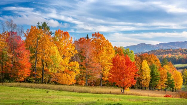 Photo beautiful landscape in summer