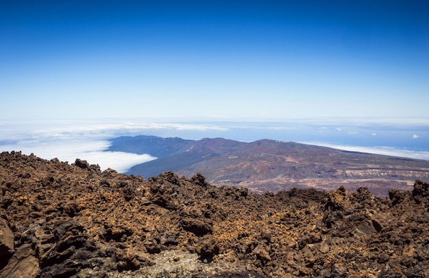 Beautiful landscape of Teide national park Tenerife Canary island Spain