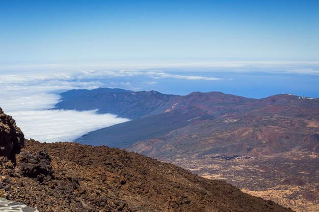 Beautiful landscape of Teide national park Tenerife Canary island Spain