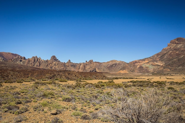 Beautiful landscape of Teide national park Tenerife Canary island Spain