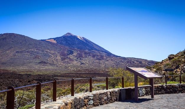 Beautiful landscape of Teide national park Tenerife Canary island Spain