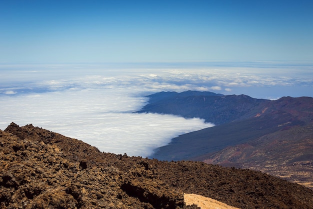 Beautiful landscape of Teide national park Tenerife Canary island Spain