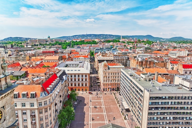 Beautiful landscape and urban view of the Budapest