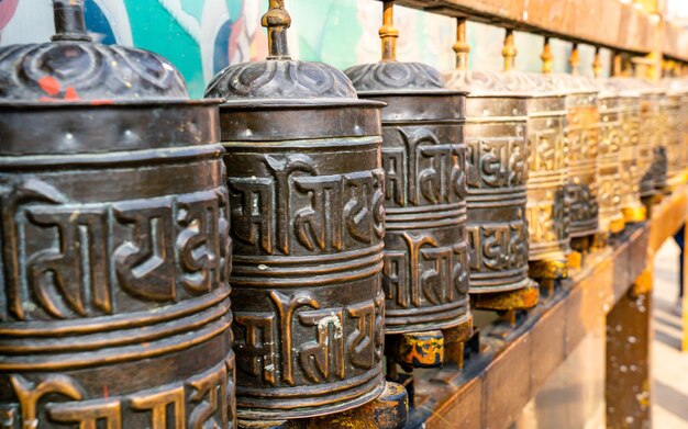 beautiful landscape view of Buddhist stupa at Kathmandu Nepal