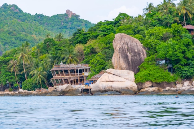 Foto splendida vista panoramica a koh tao thailandia