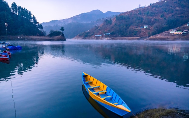 Foto bella vista del paesaggio in nepal