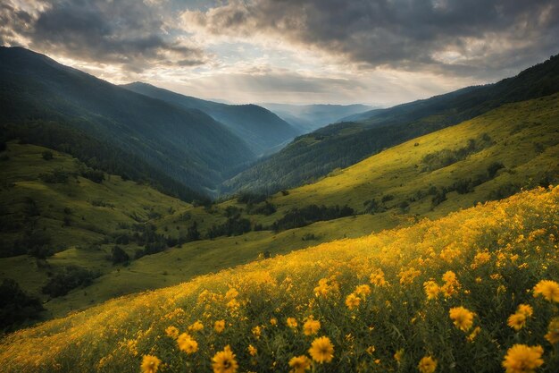 beautiful landscape with mountains and clouds beautiful landscape with mountains and clouds bea