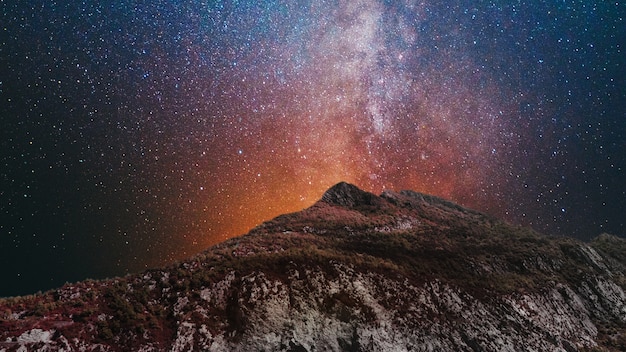 写真 星空のある美しい風景