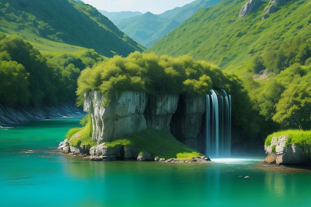 Beautiful landscapes and natural scenery make people relax and enjoy the background wallpaper