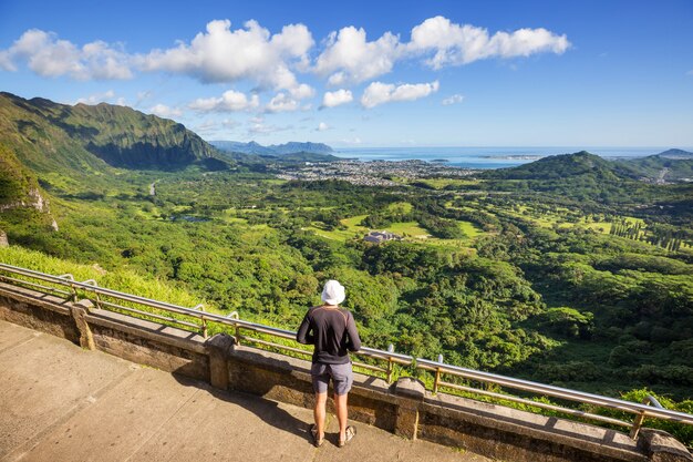 ハワイ、オアフ島の美しい風景