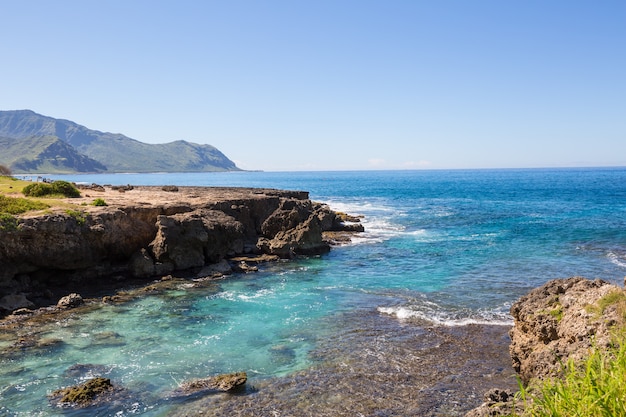 Beautiful landscapes in Oahu island, Hawaii