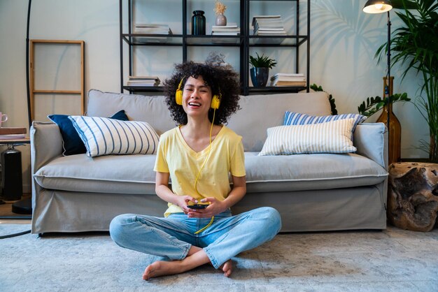 Beautiful latino woman at home