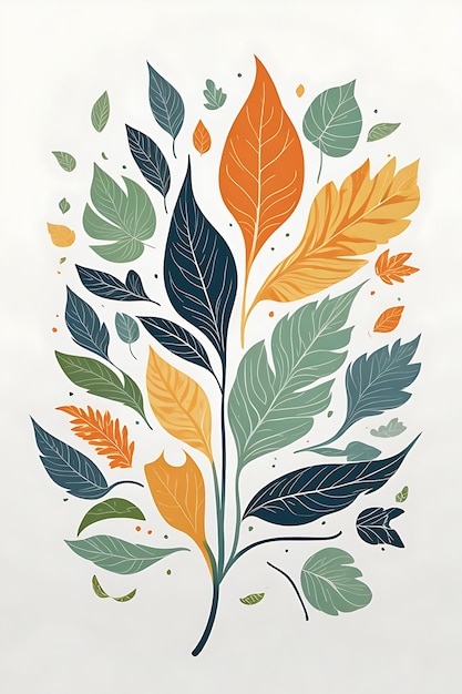 Beautiful Leaf Vector and Illustration Collection