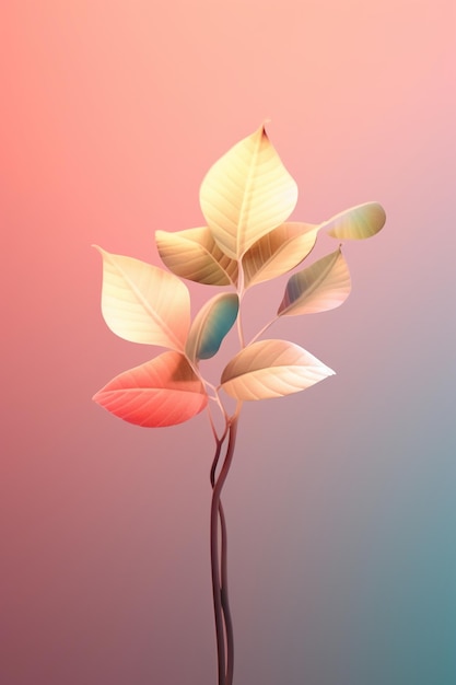 A beautiful leaves AI generative