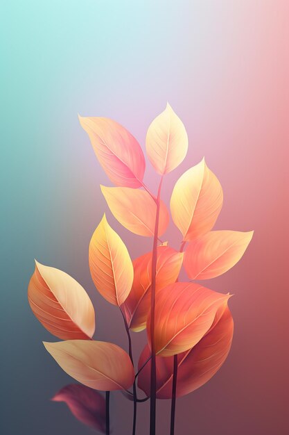 beautiful leaves style