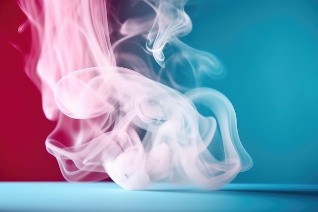 beautiful light blue background with white smoke trail AI generated