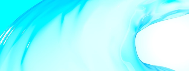 Beautiful light blue liquid abstract background in the form of a water wave