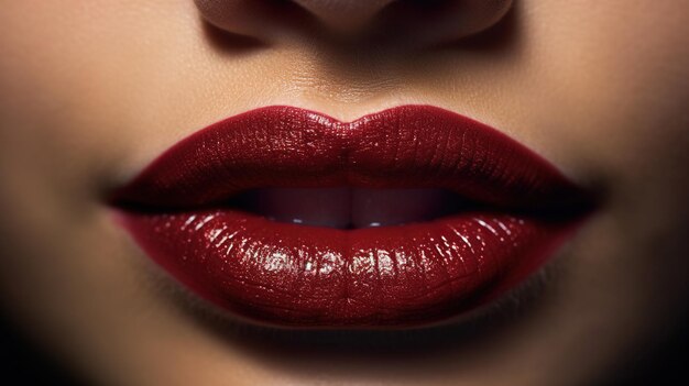 Photo beautiful lips close up