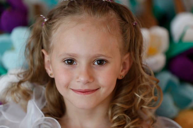 Beautiful little girl smiling