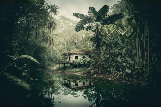 A beautiful location in a South American jungle