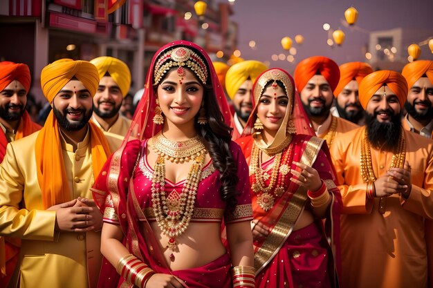 Foto la bellissima festa del lohri