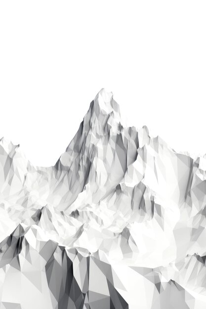 Beautiful low poly mountains Abstract landscape