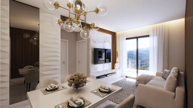 Beautiful and luxurious living room