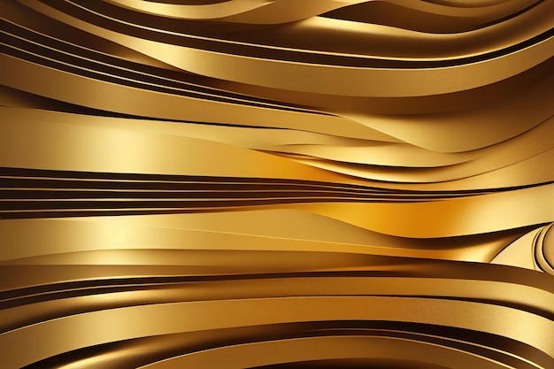 Beautiful luxurious luxury golden background 3d illustration 3d render Raster illustration