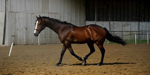 Beautiful and magnificent horse