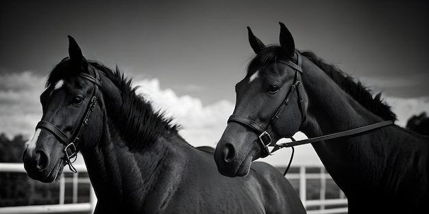 Beautiful and magnificent horse