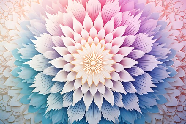 Beautiful mandala background in soft colors