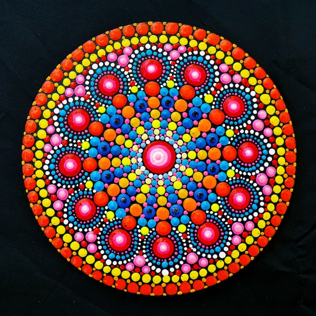 Beautiful mandala hand painted