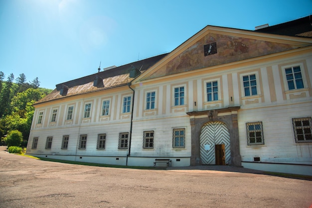 Beautiful manor house called Svaty Anton. Slovakia, Europe. Historic building.