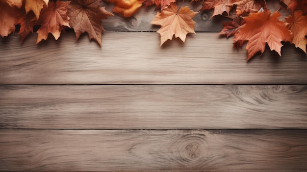 Beautiful Maple Wood Shabby Chic Background Image AI Generated