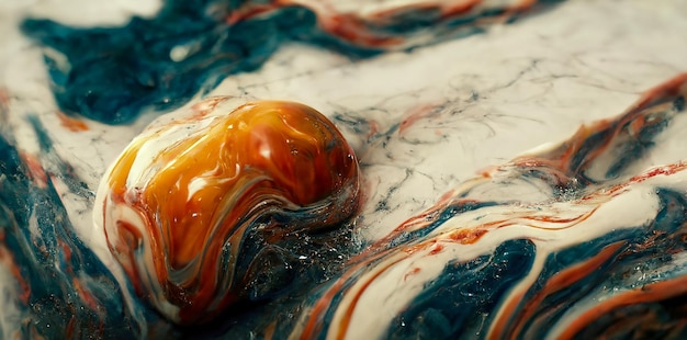 Beautiful marble background Texture marble Liquid stains of paint Modern fluid background Fluid art 3D illustration