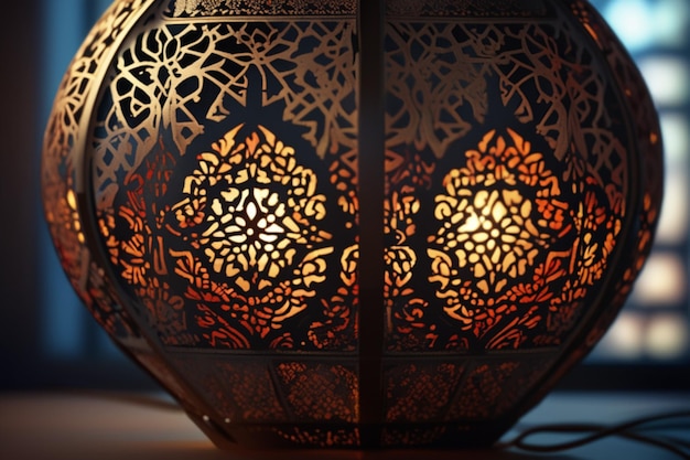 Beautiful Maroccan Lamp lace detail masterpiece highest resolution sharp highly detailed 8k