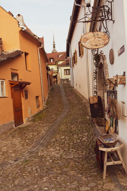 A beautiful medieval citadel city of sighisoara in the heart of romania transylvania travel