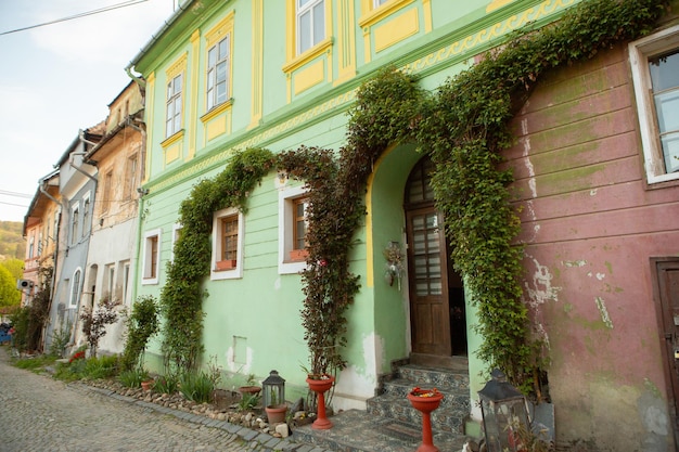 A beautiful medieval citadel city of Sighisoara in the heart of Romania Transylvania