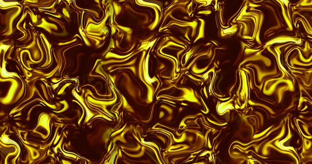 Beautiful melted gold Golden liquid wave Abstract liquid golden material