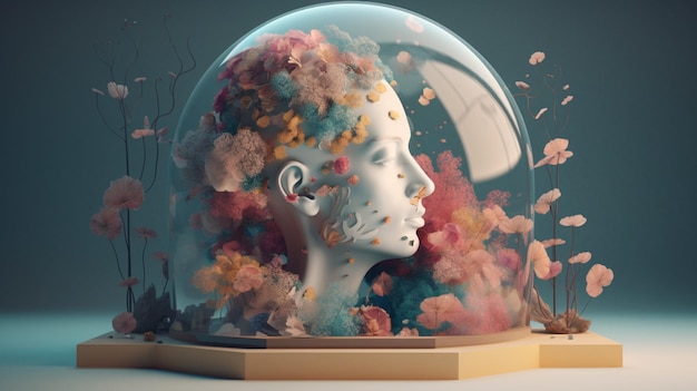 Beautiful memorizer concept surreal