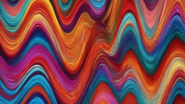 Beautiful mesmerize waves of colorful pattern wavy surfaces beautiful background