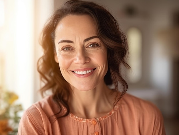 Photo beautiful middleaged women smile