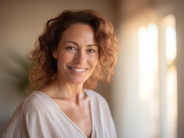 Foto le belle donne di mezza età sorridono