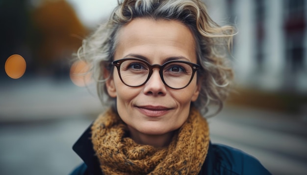 Beautiful middleaged women smile