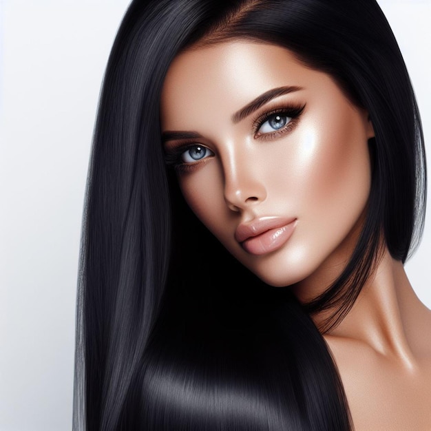 beautiful model cosmetic skincare hair advertisement