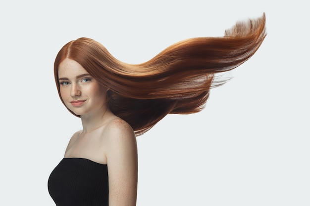 red hair model png